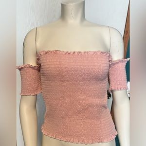 Pink crop top. Size XL.